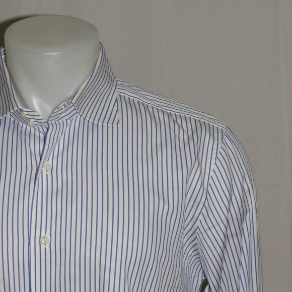 Castangia French Cuff Striped Dress Shirt 16.5 - Picture 1 of 10